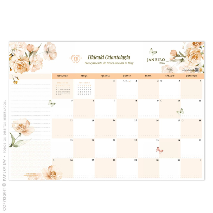 Calendário de Mesa Desk Planner 2023 Chloé