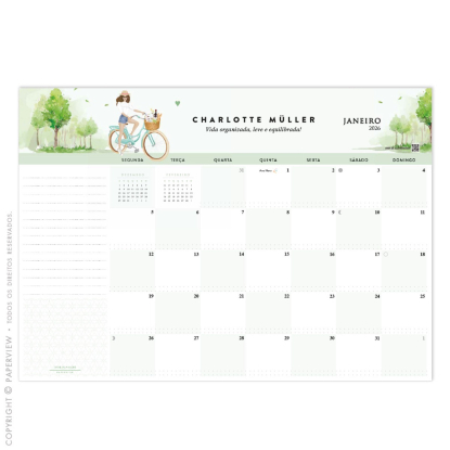 Calendário de Mesa Desk Planner 2023 Déborah Parisien Park