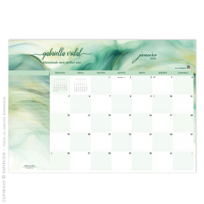 Desk Planner Mensal Scarf L'Océan