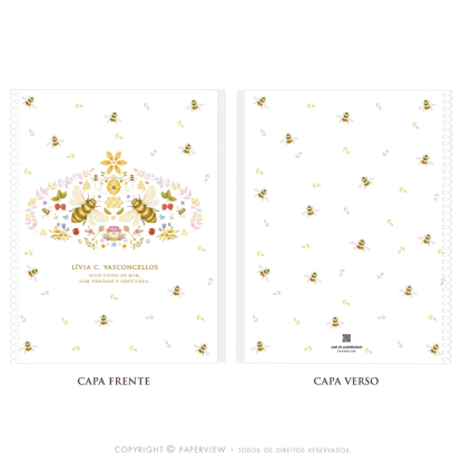 Capa Extra Removível Abra Suas Asas HoneyBee