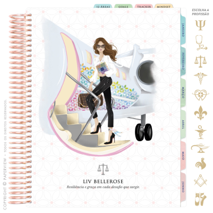 Daily Planner 2025 Paperdiva Déborah Bee Flower