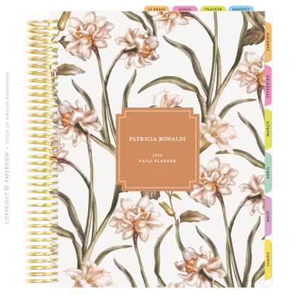 Daily Planner 2026 | PatBO | Narcissus Off White