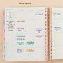 Daily Planner Azure Letter II - layout vertical 
