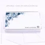 Cartão de Mensagem Azure Corner - suporte em acrílico 