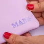 Pochette Planner Magic Lilac - detalhe hot stamping personalização 