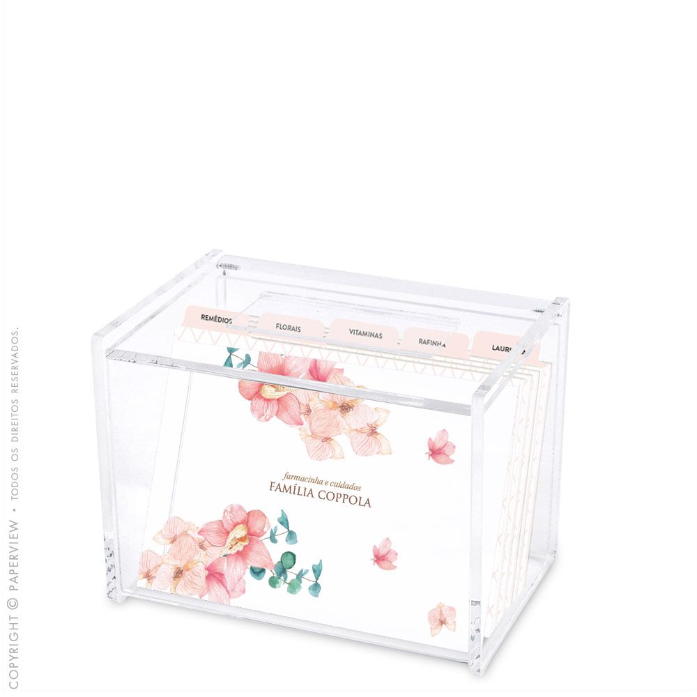 Cristal Box Orquídea Rara III - caixa fechada 