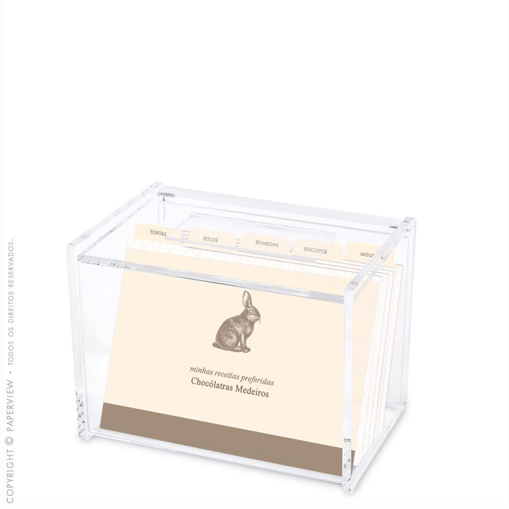 Cristal Box Rabbit III - caixa fechada 