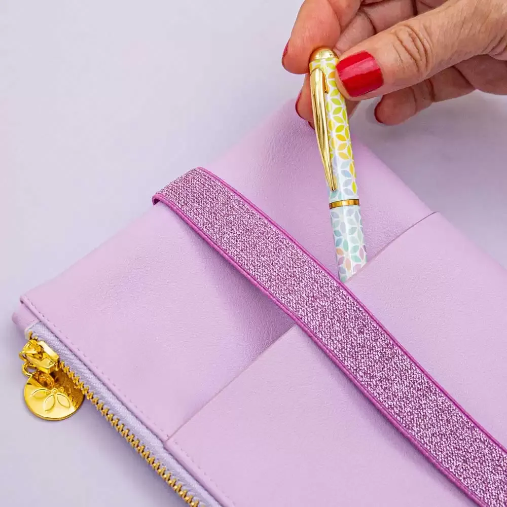 Pochette Planner Magic Lilac - bolso extra acessórios 