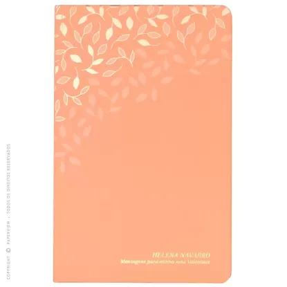Caderninho de Propósitos Com Divisórias Peach Paper