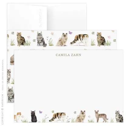 Cartão de Mensagem Petit Pets Cats
