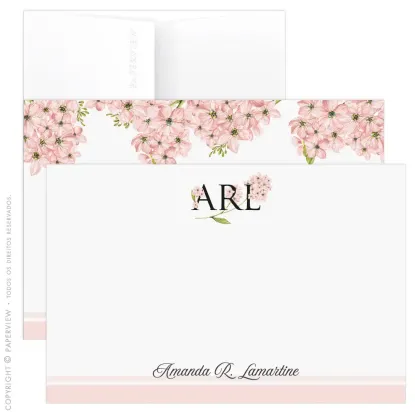 Cartão de Mensagem Allure Letters Rose