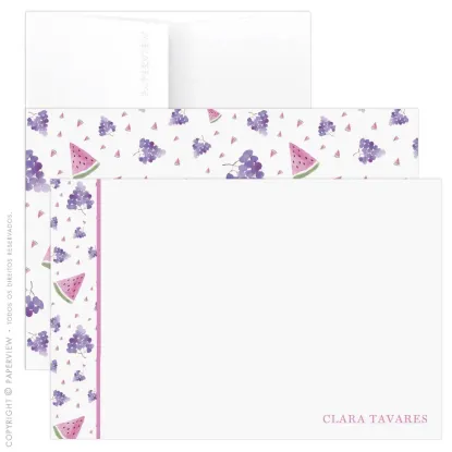 Cartão de Mensagem Tutti Frutti Lilac