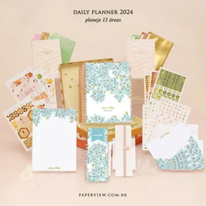 Daily Planner Allure Bleue - planner 2023 planner personalizado