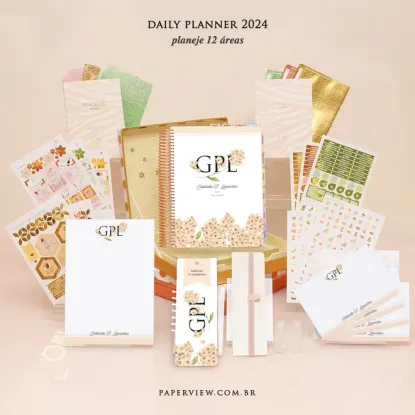 Daily Planner Allure Letters Peach