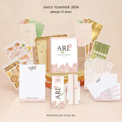 Daily Planner Allure Letters Rose