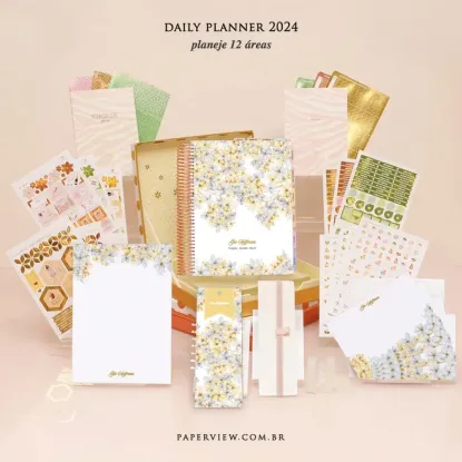 Daily Planner Allure Silver & Gold