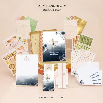 Daily Planner Azure Letter  - Planner 2023 Planner personalizado