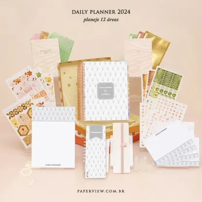 Daily Planner Diamond Silver - Planner 2023 Planner personalizado