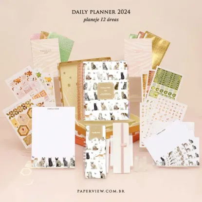 Daily Planner Petit Pets Cats - Planner 2023 Planner personalizado