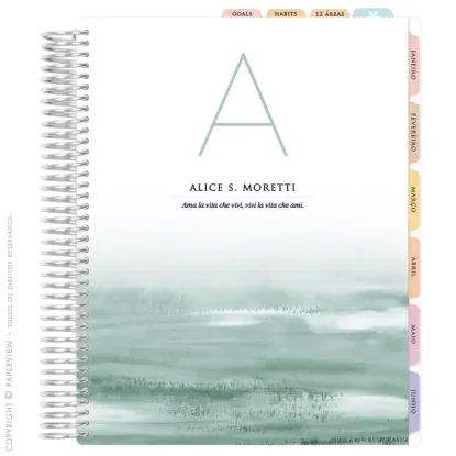 Daily Planner Serena Letter - Planner 2023 Planner personalizado