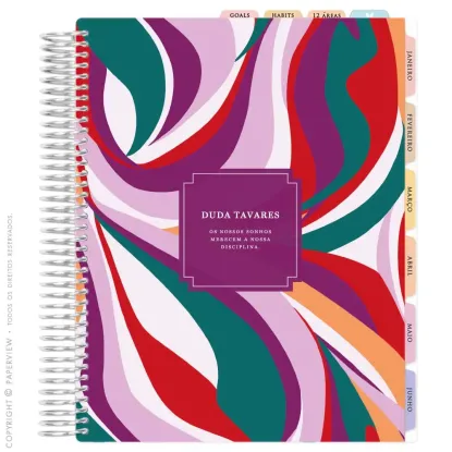 Daily Planner PatBO Color Waves