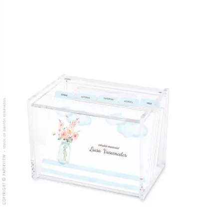 Cristal Box Encanto Mason Jar - caixa aberta