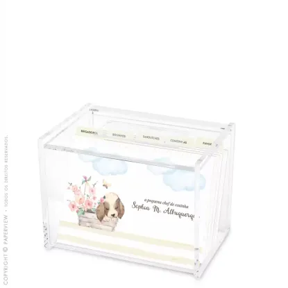 Cristal Box Encanto Puppy - caixa aberta