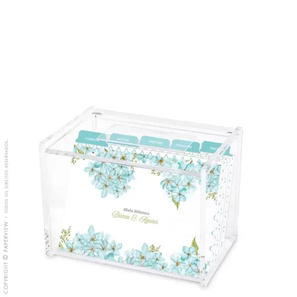Cristal Box Allure Bleue - porta fichas personalizado