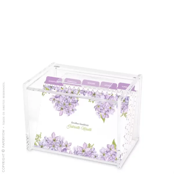 Cristal Box Allure Lilla - porta fichas personalizado paperview