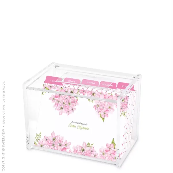 Cristal Box Allure Rose - porta fichas personalizado paperview