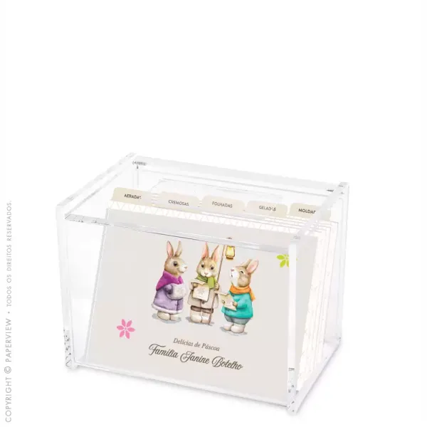 Cristal Box Bee Flower Bunnies - caixa fechada 