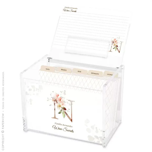 Cristal Box Splendore Monograma - caixa aberta 
